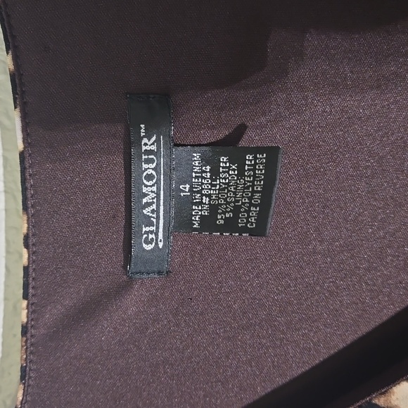 Glamours Leopard Print dress size 14 - Picture 3 of 5